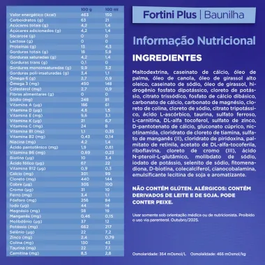 Fortini Plus Baunilha Suplemento Infantil 400g