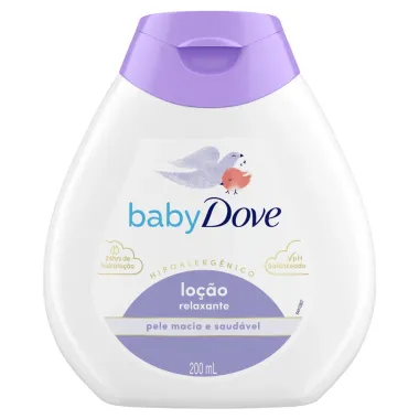Lo&ccedil;&atilde;o Relaxante Hidratante Dove Baby Pele Macia e Saud&aacute;vel 200ml