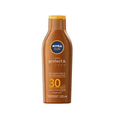 Protetor Solar Nivea Sun Protect & Bronze FPS 30 Lo&ccedil;&atilde;o 125ml