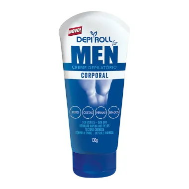 Depilador DepiRoll For Men Cera Creme Corporal com 130g