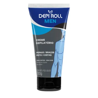 Depilador DepiRoll For Men Cera Creme Corporal com 130g