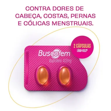 Buscofem 400mg Envelope com 2 C&aacute;psulas
