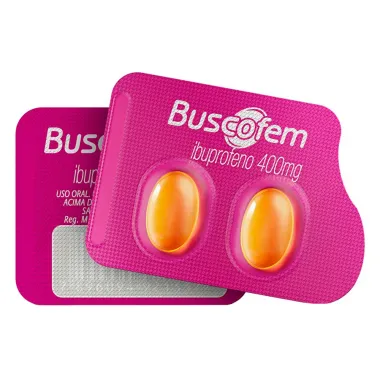 Buscofem 400mg Envelope com 2 Cápsulas Frente