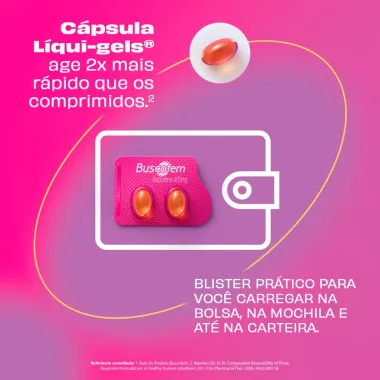 Buscofem 400mg Envelope com 2 Cápsulas Informativo