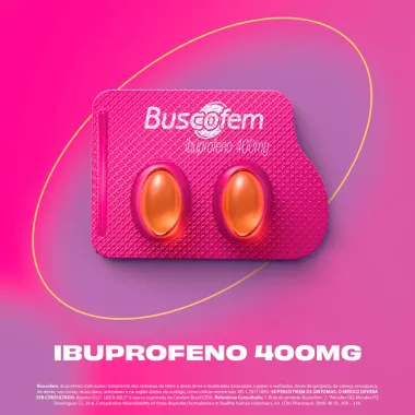 Buscofem 400mg Envelope com 2 Cápsulas Verso