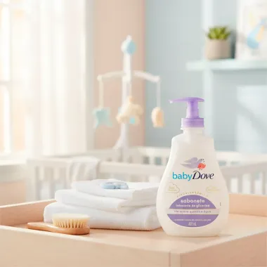 Sabonete Líquido Baby Dove Relaxante de Glicerina da Cabeça aos Pés 400ml