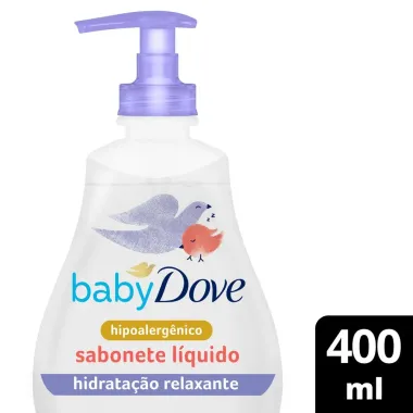 Sabonete L&iacute;quido Baby Dove Relaxante de Glicerina da Cabe&ccedil;a aos P&eacute;s 400ml