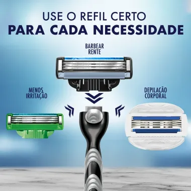 Aparelho de Barbear Gillette Mach3 Regular + 1 Carga
