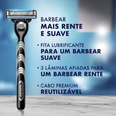 Aparelho de Barbear Gillette Mach3 Regular + 1 Carga