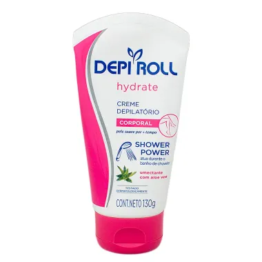 Creme Depilatório Corporal DepiRoll Shower Power Hydrate com 130g