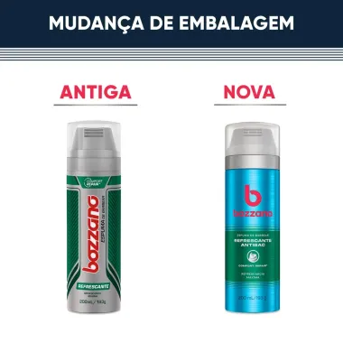 Espuma de Barbear Bozzano Refrescante com 193g