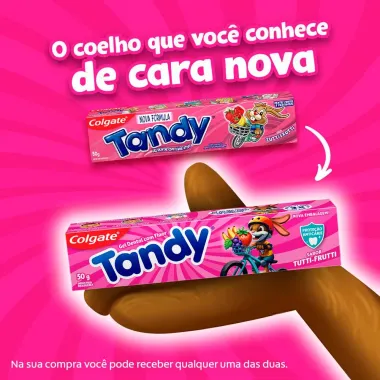 Creme Dental Infantil com Fl&uacute;or Colgate Tandy Tutti Frutti 50g