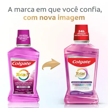 Enxaguante Bucal Colgate Total 12 Gengiva Reforçada 500ml