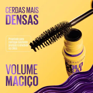 M&aacute;scara de C&iacute;lios Maybelline The Colossal Volum' Express Lav&aacute;vel Preto com 9,2ml
