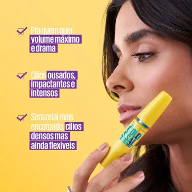 M&aacute;scara de C&iacute;lios Maybelline The Colossal Volum' Express &agrave; Prova D'&aacute;gua Preto 9,2ml
