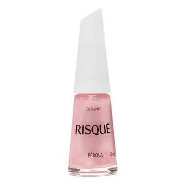 Esmalte Risqué Rosas Cintilantes Pérola 8ml