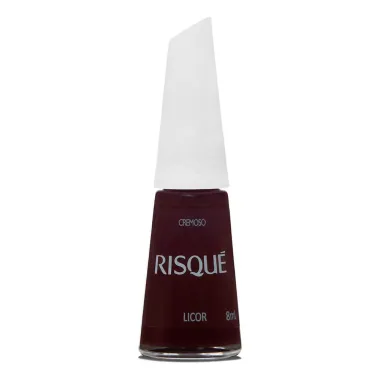Esmalte Risque Vermelho Cremoso Licor com 8ml