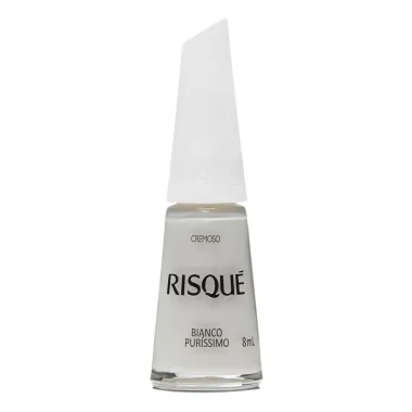 Esmalte Risqué Branco Cremoso Branco Puríssimo 8ml