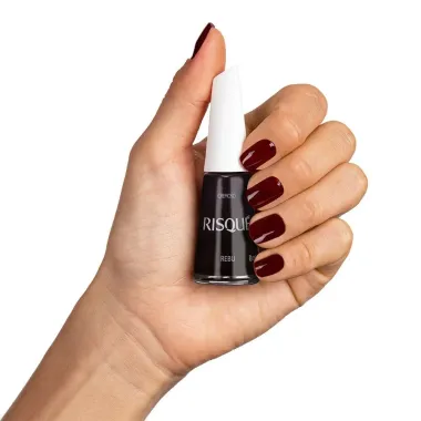 Esmalte Risqué Vermelho Cremoso Rebu 8ml