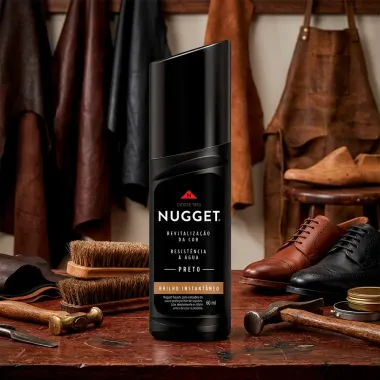 Nugget Graxa L&iacute;quida Brilho Instant&acirc;neo Preta 60ml