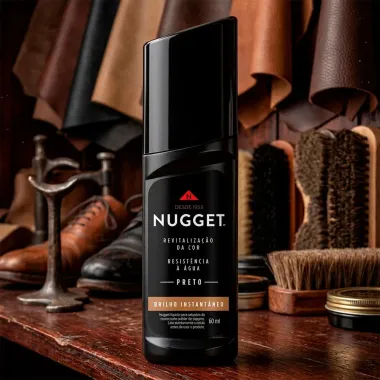 Nugget Graxa L&iacute;quida Brilho Instant&acirc;neo Preta 60ml