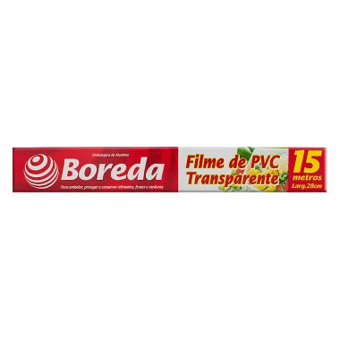 Filme de Pvc Boreda Transparente 15m x 28cm