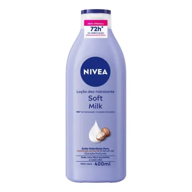 Loção Nivea Soft Milk para Pele Seca 400ml