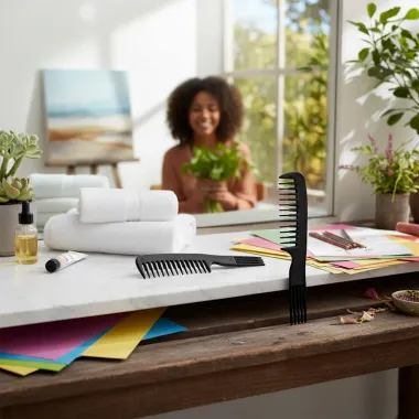 Pente de Cabelo Zalike Jacar&eacute; Dentes Serrilhado 107 Cores Sortidas 1 Unidade