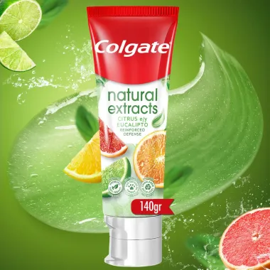 Creme Dental Colgate Natural Extracts Reinforced Defense Citrus e Eucalipto 140g