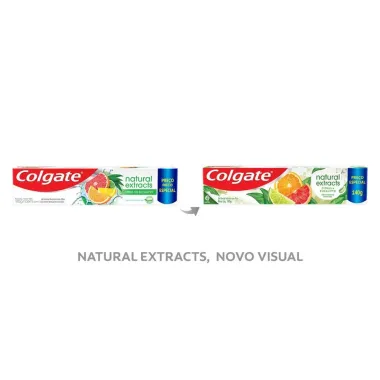 Creme Dental Colgate Natural Extracts Reinforced Defense Citrus e Eucalipto 140g