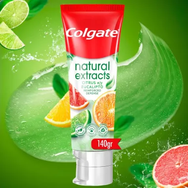 Creme Dental Colgate Natural Extracts Reinforced Defense Citrus e Eucalipto 140g