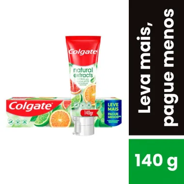 Creme Dental Colgate Natural Extracts Reinforced Defense Citrus e Eucalipto 140g