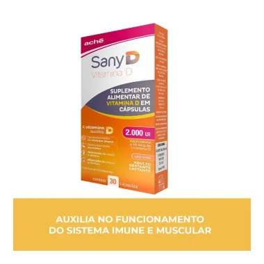 Sany D 2.000UI com 30 Cápsulas Moles