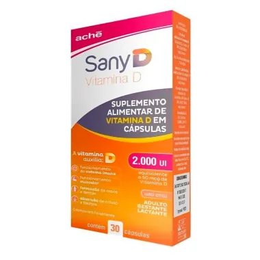 Sany D 2.000UI com 30 Cápsulas Moles