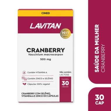 Lavitan Cranberry com 30 Cápsulas