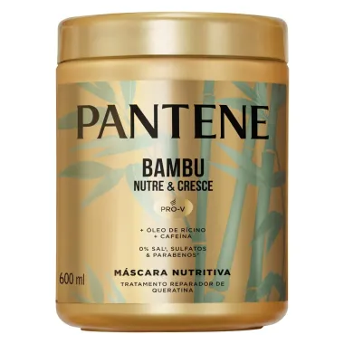 M&aacute;scara de Tratamento Pantene Bambu 600ml