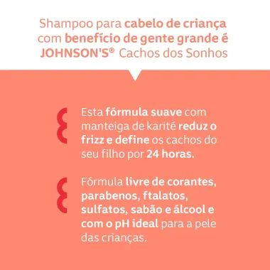 Shampoo Johnson's Cachos dos Sonhos 400ml