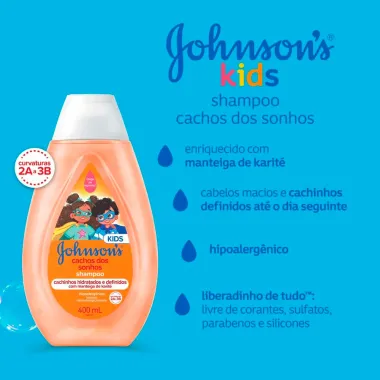Shampoo Johnson's Cachos dos Sonhos 400ml