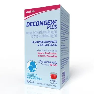 Decongex Plus Infantil Xarope com 120ml