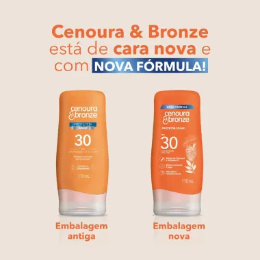 Protetor Solar FPS 30 Cenoura e Bronze 200ml