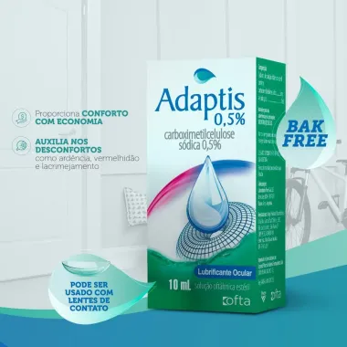 Adaptis 0,5% Colírio com 10ml