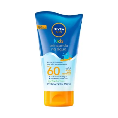 Protetor Solar Nivea Sun Brincando na Água FPS 60 150ml