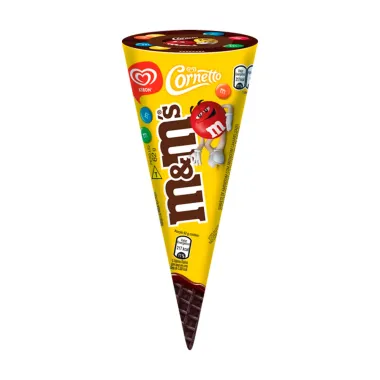 Sorvete Casquinha Kibon Cornetto M&M's 62g