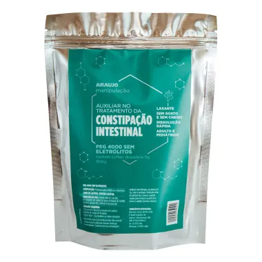 Peg 4000 Sem Eletrólitos Araujo Manipulação Sachê 300g