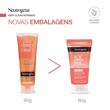 Neutrogena Deep Clean Intensive Grapefruit Gel de Limpeza Facial 60g