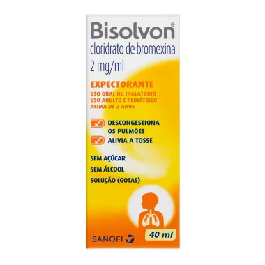 Bisolvon 2mg/ml Expectorante Solução Uso Oral ou Inalatório 40ml