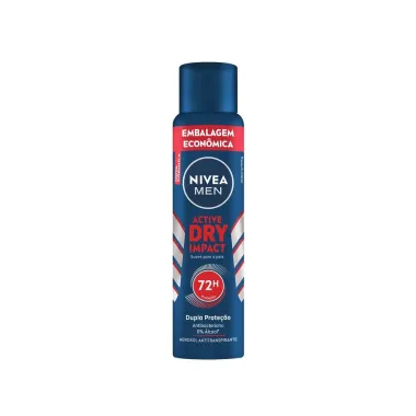 Desodorante Nivea Men Active Dry Impact Aerosol Antitranspirante 200ml