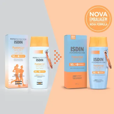 Protetor Solar Corporal Isdin Fusion Gel Sport Wet Skin FPS 50 89,5g