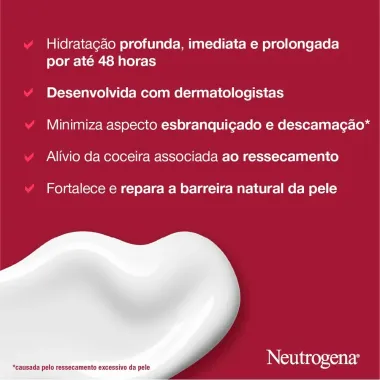 Loção Hidratante Corporal Intensivo Neutrogena Norwegian Pele Seca e Extra Seca e Sensível sem Perfume 200ml