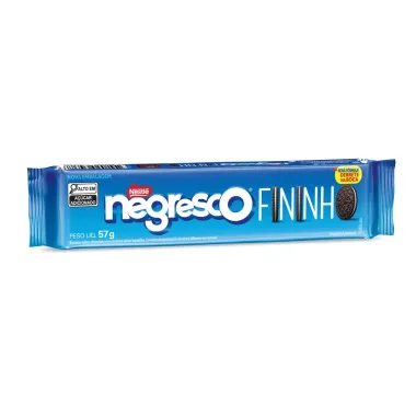 Biscoito Negresco Nestlé Recheado Fininho Baunilha 57g